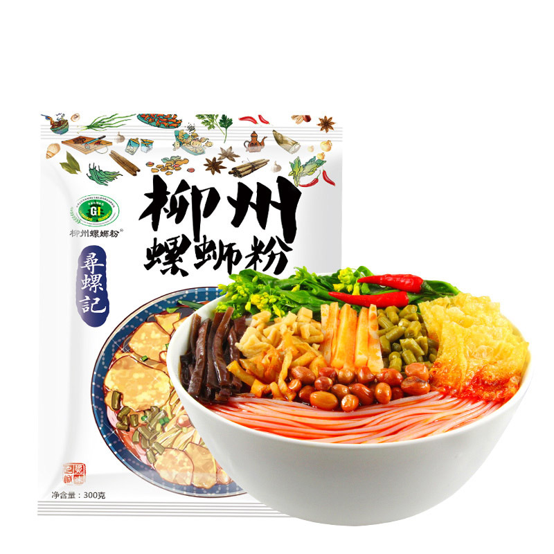 寻螺记螺狮粉300g/袋 柳州螺蛳粉拍3发5广西特产方便面酸
